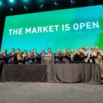 Histórico: Orrego activó la campana que marcó la apertura del mercado bursátil de Toronto en la Expo San Juan Minera 2026