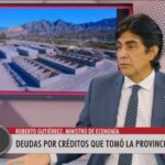 deudas por creditos que tomo la provincia DEL TUNEL DE ZONDA