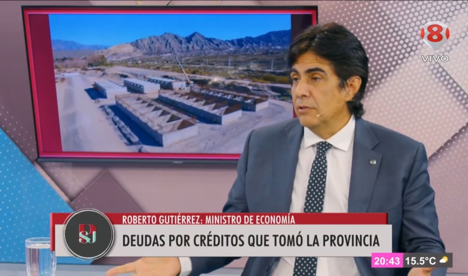 deudas por creditos que tomo la provincia DEL TUNEL DE ZONDA