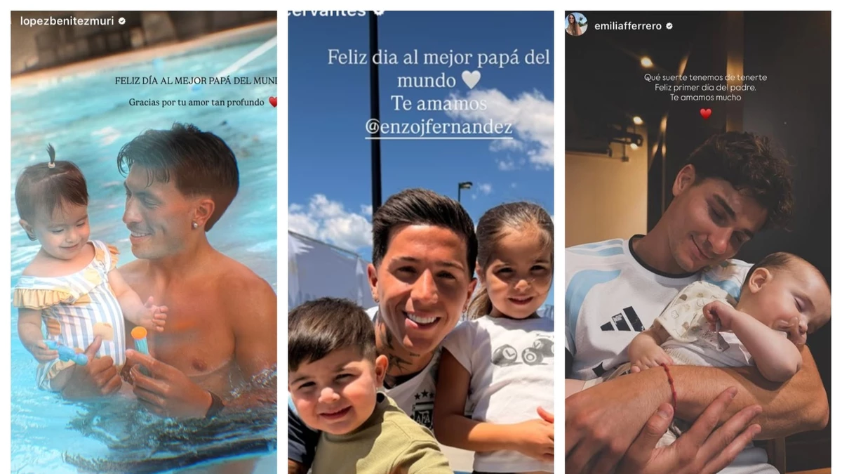 Los emotivos saludos a los jugadores de la Selección por el Día del Padre