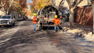 La pavimentación llegó al microcentro: comenzaron los trabajos en calle Caseros