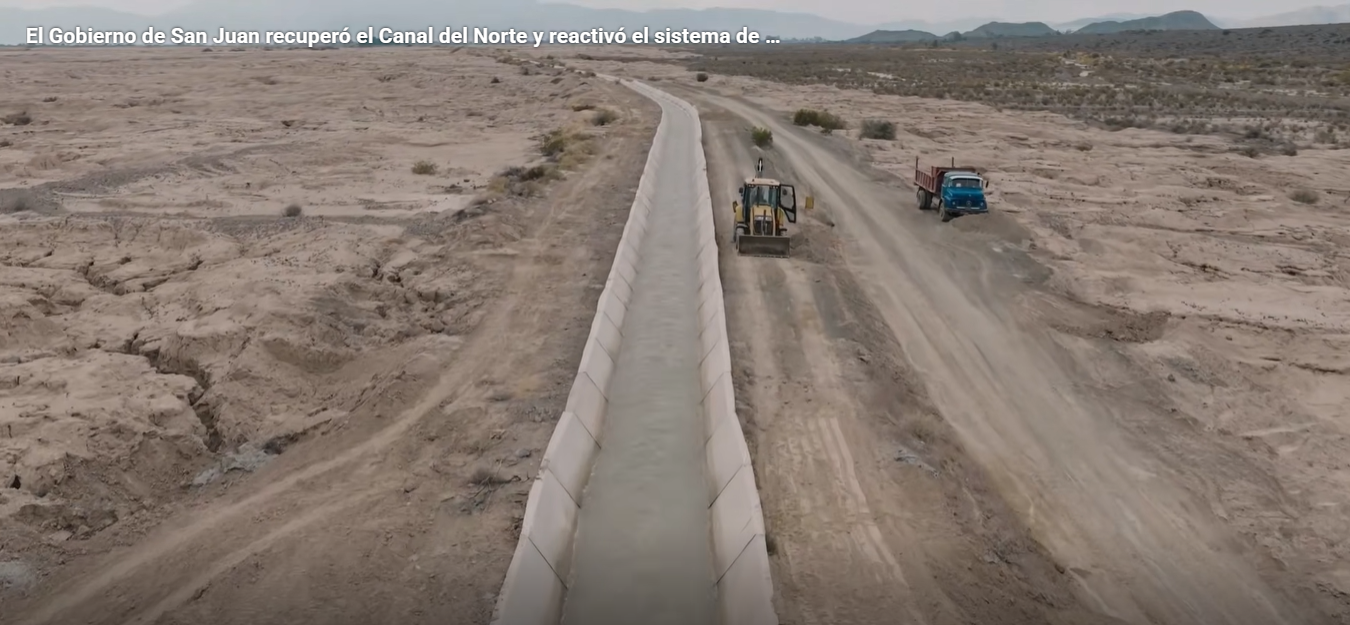El Gobierno de San Juan recuperó el Canal del Norte y reactivó el sistema de riego de 10.000 hectáreas en Jáchal