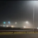 san juan amanecio con una densa neblina en una gran sona capitalina.