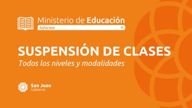 Se suspenden las clases por el alerta de viento Zonda