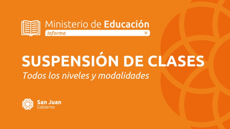 Se suspenden las clases por el alerta de viento Zonda