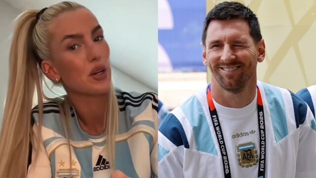 La novia de Senesi mostró el regalo que Messi le hizo a toda la Selección