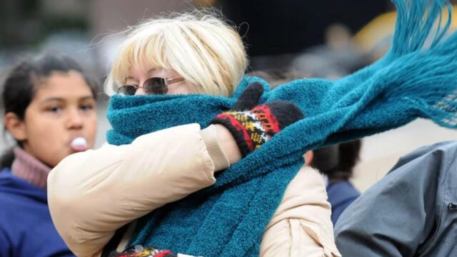 El Servicio Metereológico Nacional: emitió una alerta amarilla por frio extremo en san juan